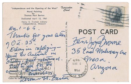 Lot #324 Thomas Hart Benton: 