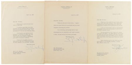 Lot #231 Thomas J. Watson Sr and Jr Group Lot - Image 1