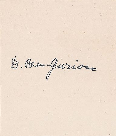 Lot #161 David Ben-Gurion Signatures - Image 1
