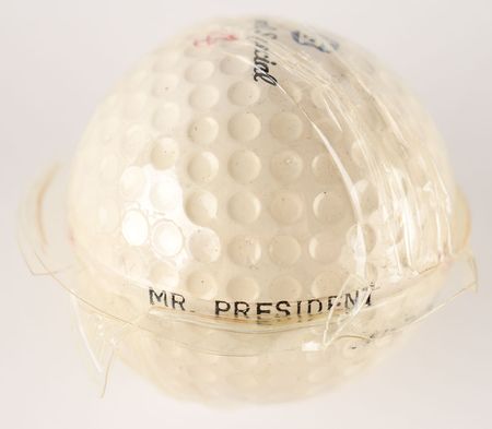 Lot #66 Dwight D. Eisenhower's Personally-Owned 'Mr. President' Golf Ball and Signature Golf Ball and Signature - Image 2
