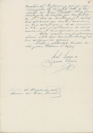 Lot #138 Antonio Lopez de Santa Anna: Santa Anna on his exile from Mexico - Image 5