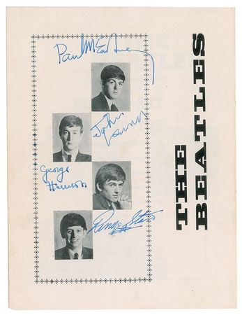 Lot #415 Beatles: Fully signed by the Beatles and Roy Orbison at the Brighton Hippodrome in '63 - Image 1