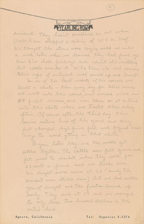 Lot #39 Ronald Reagan: Reagan's handwritten proposal for a 'Yearling Row' radio series?