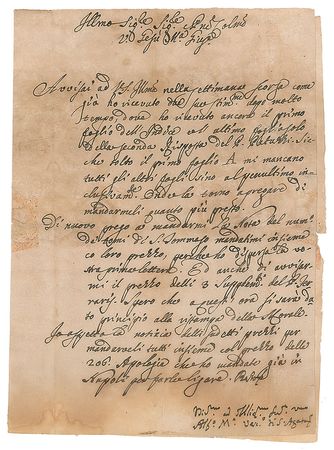 Lot #133 Saint Alphonsus Liguori Signed Letter - Image 1