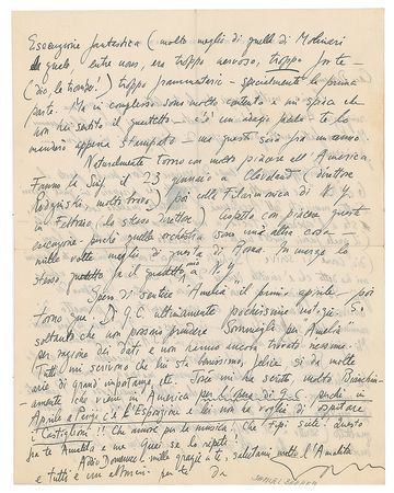 Lot #400 Samuel Barber: Barber on the first performances of Symphony in One Movement - Image 2