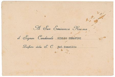 Lot #215 Pope Pius XII Typed Letter Signed - Image 2