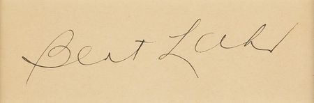 Lot #715 Wizard of Oz: Bert Lahr Signature - Image 2