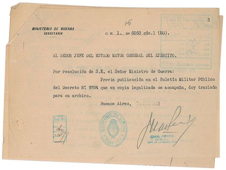 Lot #213 Juan Peron Letters - Image 2