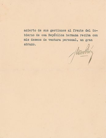Lot #213 Juan Peron Letters - Image 3
