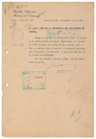 Lot #213 Juan Peron Letters - Image 4