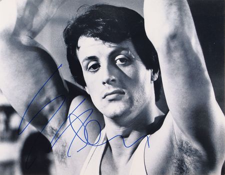 Lot #690 Sylvester Stallone Signed Photograph - Image 1
