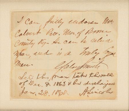 Lot #13 Abraham Lincoln: President Lincoln discharges a 