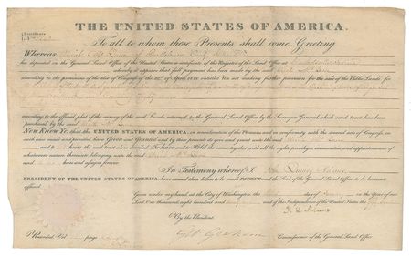 Lot #7 John Quincy Adams Signed Document
