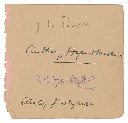 Lot #387 James M. Barrie Signature - Image 1
