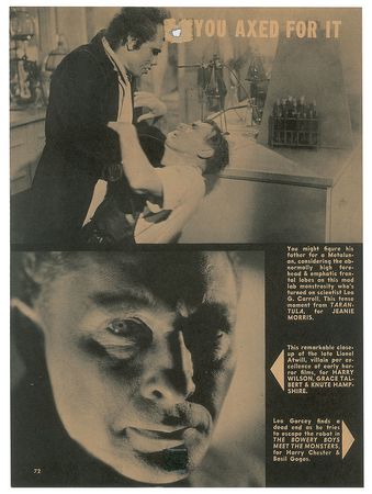 Lot #544 Boris Karloff: Rare photo of Karloff in his final Frankenstein role - Image 2