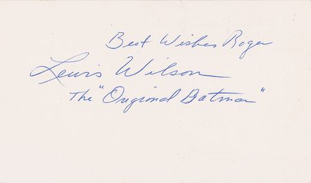 Lot #522 Batman: Lewis Wilson: The original Batman - Image 3
