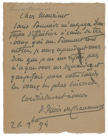 Lot #311 Pierre Puvis de Chavannes - Image 1