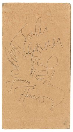 Lot #416 Beatles: The Beatles finish filming A Hard Day's Night - Image 1