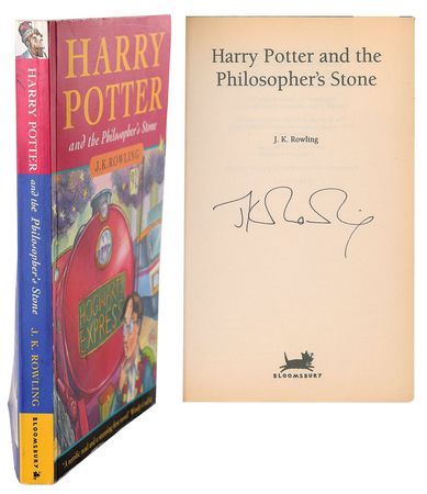 Lot #373 J. K. Rowling: Rare Rowling-signed second printing of the first Harry Potter book - Image 1