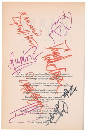 Lot #375 J. K. Rowling: Remarkable first edition of Harry Potter and the Chamber of Secrets, signed by Rowling, Radcliffe, Grint, Watson, and more - Image 3