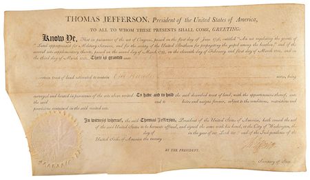 Lot #3 Thomas Jefferson and James Madison Signed