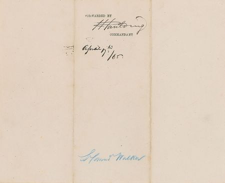 Lot #255 Gideon Welles Signed Document - Image 2