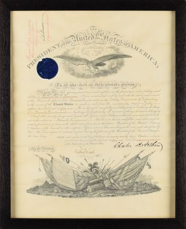 Lot #17 Chester A. Arthur Signed Document - Image 2