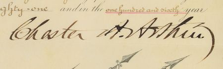 Lot #17 Chester A. Arthur Signed Document - Image 3