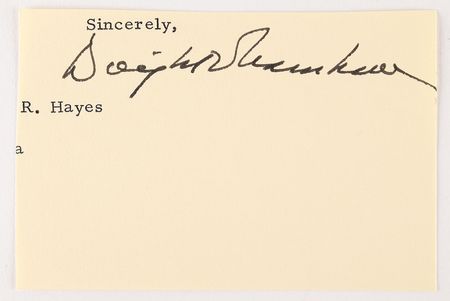 Lot #61 Dwight D. Eisenhower Inaugural Medal Bowl and Signature Bowl and Signature - Image 5