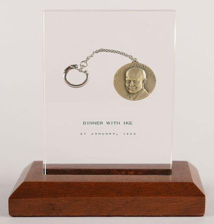 Lot #60 Dwight D. Eisenhower Dinner Token and Signature Token and Signature - Image 2