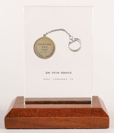 Lot #60 Dwight D. Eisenhower Dinner Token and Signature Token and Signature - Image 4