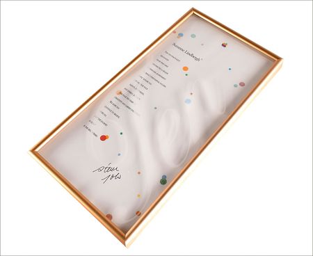 Lot #1093 Steve Jobs Signed Apple Anniversary Award - Image 3