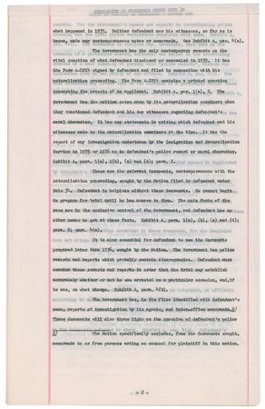 Lot #1027 Vito Genovese Original Court Document - Image 2