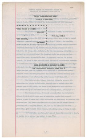 Lot #1027 Vito Genovese Original Court Document - Image 9