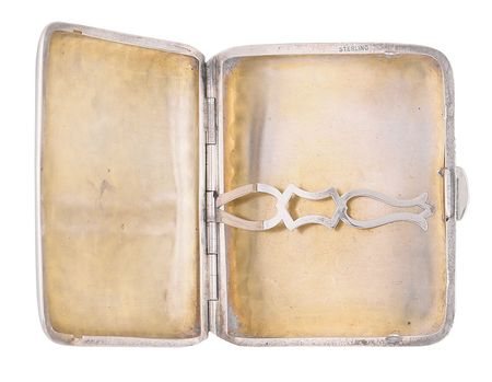 Lot #1017 Al Capone's Silver Cigarette Case Presented by Johnny Torrio - Image 3