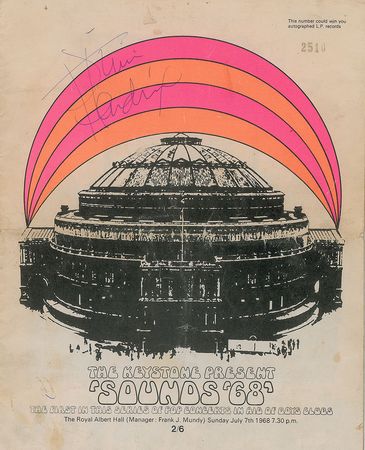 Lot #1076 Jimi Hendrix Signed 'Sounds '68' Program - Image 1