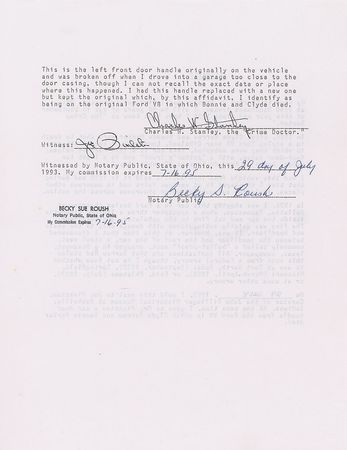 Lot #1013  Bonnie and Clyde Bullet-Proof Vest - Image 8