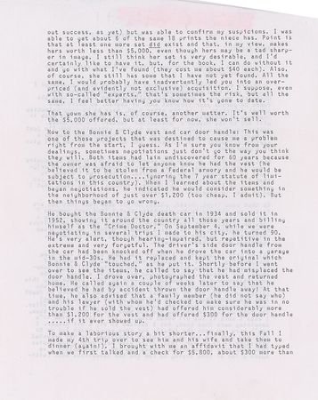 Lot #1013  Bonnie and Clyde Bullet-Proof Vest - Image 10