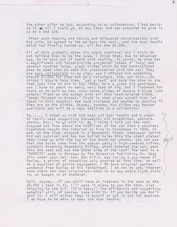 Lot #1013  Bonnie and Clyde Bullet-Proof Vest - Image 11