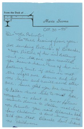 Lot #1003 Blanche Barrow Group of (3) Original Photographs with Marie Barrow Autograph Letter Signed - Image 4