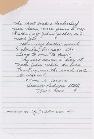 Lot #1035 John Dillinger's Shirt and Handkerchief - Image 9