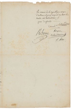 Lot #1055 Maximilien Robespierre Letter Signed - Image 3