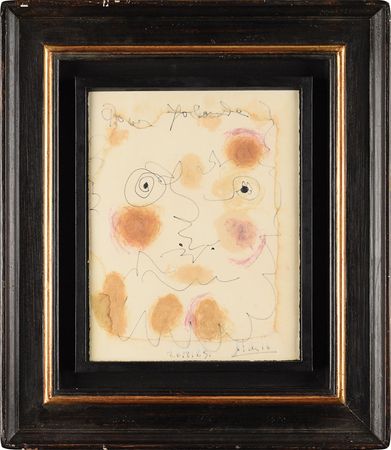 Lot #1084 Pablo Picasso Signed Original Sketch - Image 2