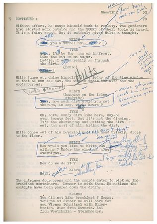 Lot #1081 Steve McQueen's Annotated Script for The Great Escape - Image 13