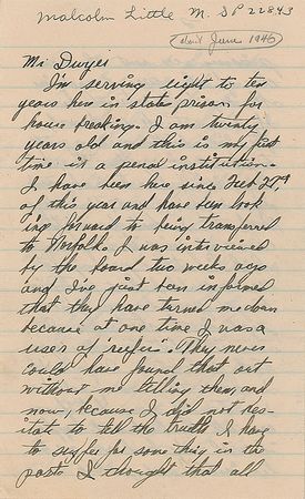 Lot #1067  Malcolm X Autograph Letter Signed - Image 1