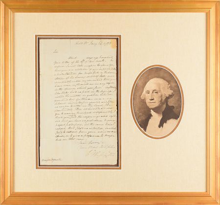 Lot #1052 George Washington Letter Signed - Image 1