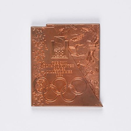 Lot #8398  Lillehammer 1994 Winter Olympics Copper Participation Medal - Image 1