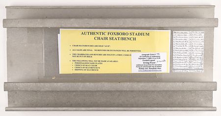 Lot #8352  New England Patriots Multi-Signed Seat from Original Foxboro Stadium - Image 3