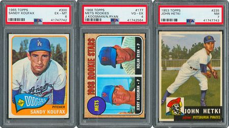 Lot #8133  1949-1973 Multi-Sport Collection with PSA Graded Cards - Image 1
