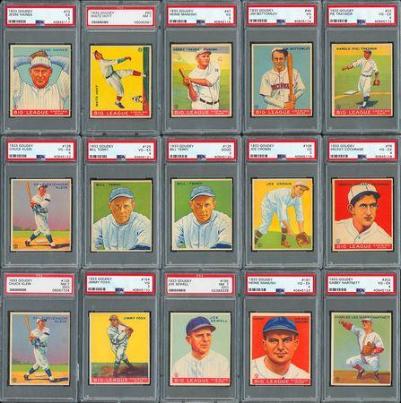 Lot #8018  1910s-30s Baseball Card Collection with PSA Graded HOFers (52) - Image 1